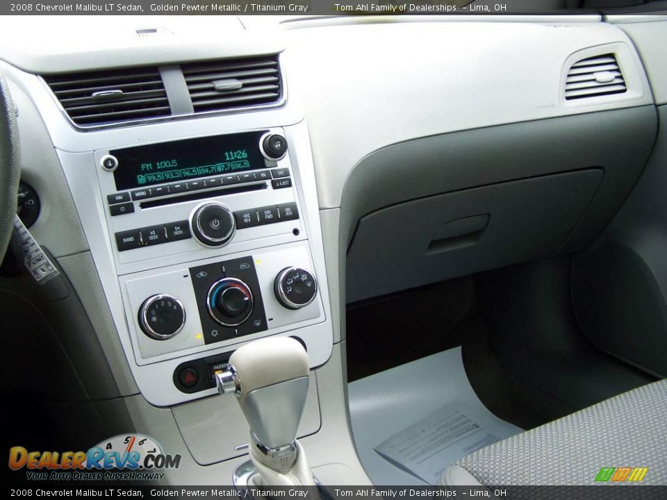 2008 Chevrolet Malibu LT Sedan Golden Pewter Metallic / Titanium Gray Photo #17