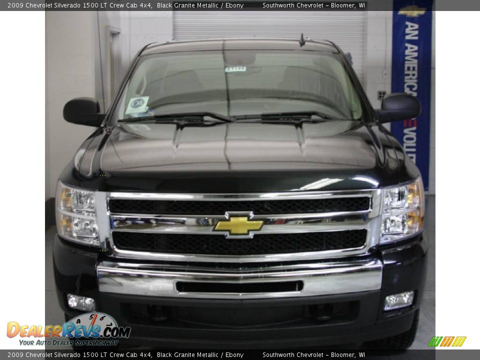 2009 Chevrolet Silverado 1500 LT Crew Cab 4x4 Black Granite Metallic / Ebony Photo #2