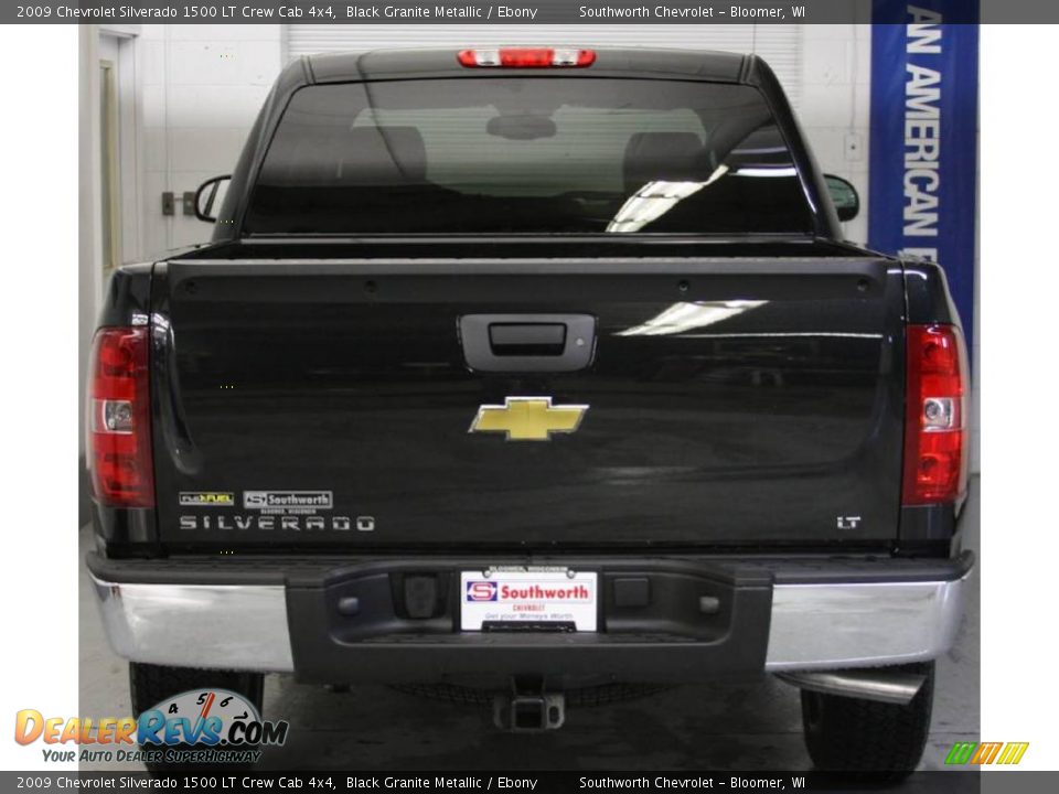 2009 Chevrolet Silverado 1500 LT Crew Cab 4x4 Black Granite Metallic / Ebony Photo #3