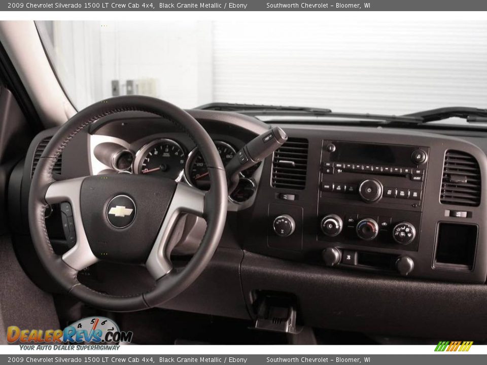 2009 Chevrolet Silverado 1500 LT Crew Cab 4x4 Black Granite Metallic / Ebony Photo #6