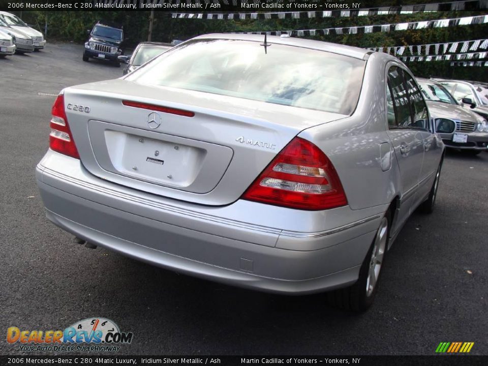 2006 Mercedes-Benz C 280 4Matic Luxury Iridium Silver Metallic / Ash Photo #5