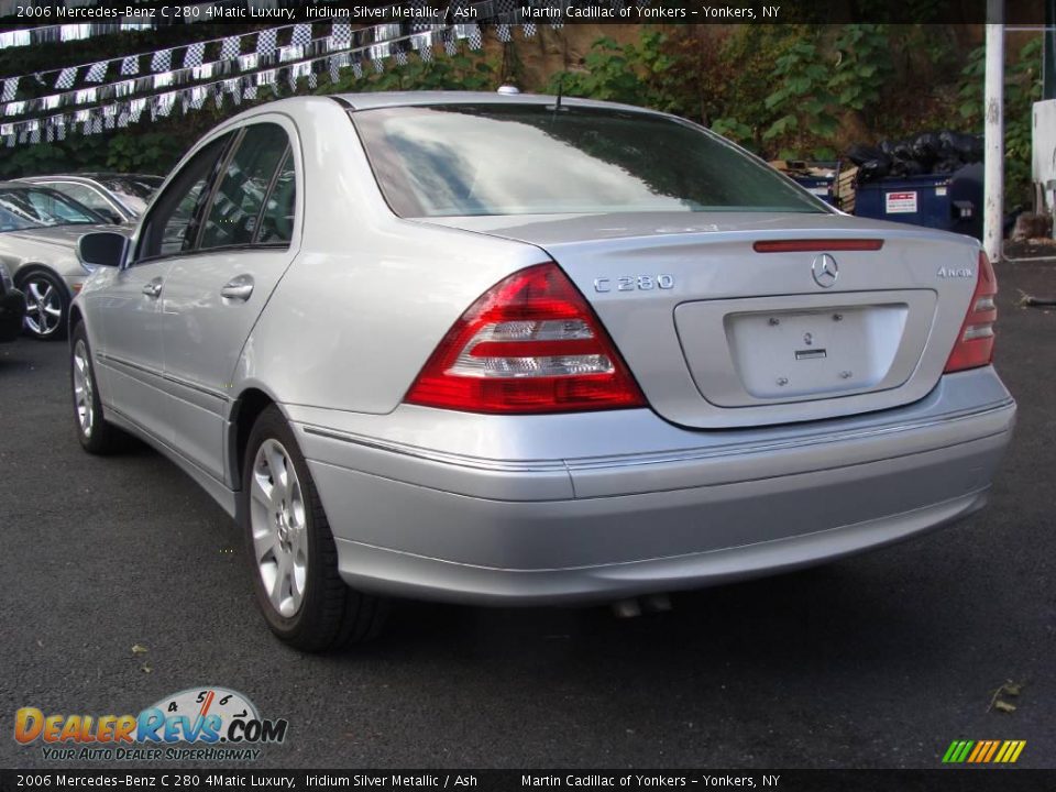 2006 Mercedes-Benz C 280 4Matic Luxury Iridium Silver Metallic / Ash Photo #7