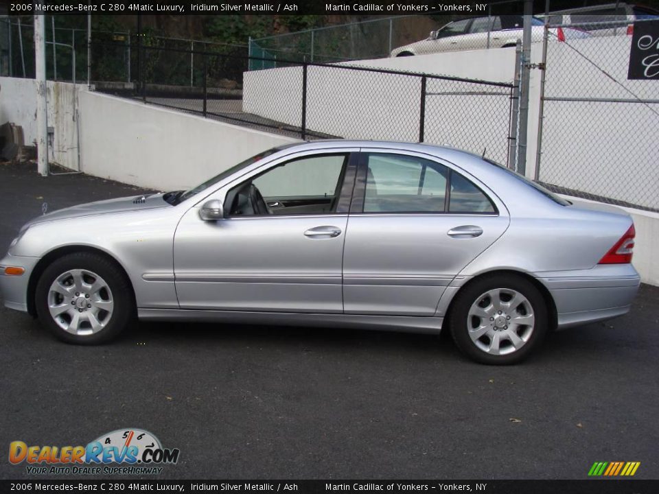 2006 Mercedes-Benz C 280 4Matic Luxury Iridium Silver Metallic / Ash Photo #8