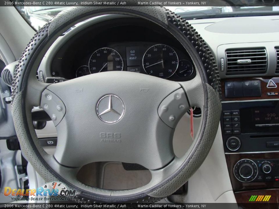 2006 Mercedes-Benz C 280 4Matic Luxury Iridium Silver Metallic / Ash Photo #21