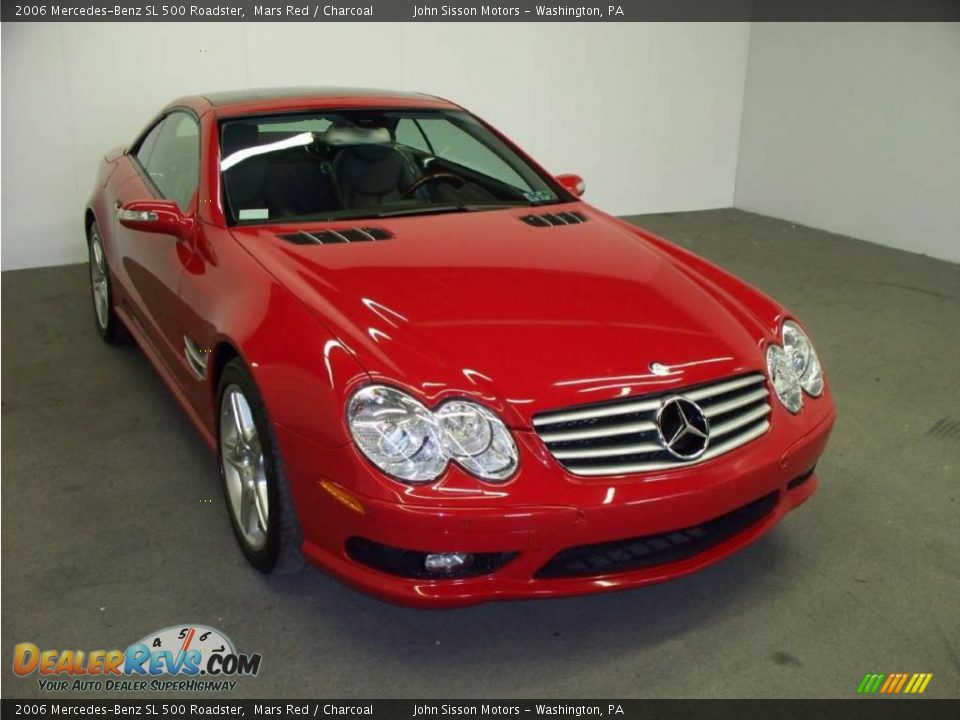 2006 Mercedes-Benz SL 500 Roadster Mars Red / Charcoal Photo #1