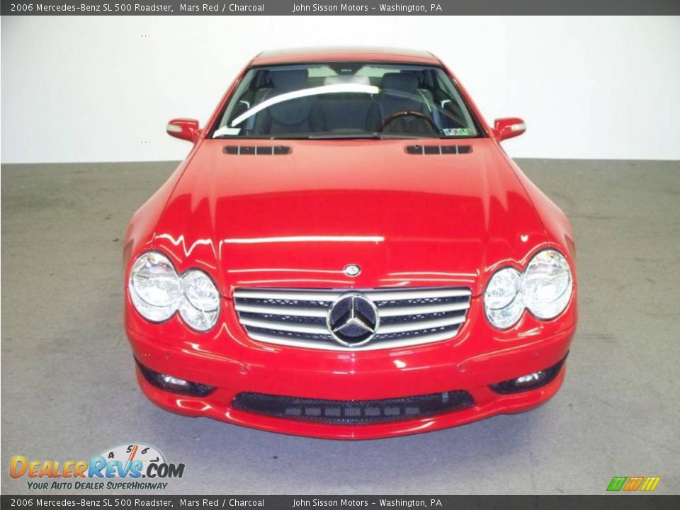 2006 Mercedes-Benz SL 500 Roadster Mars Red / Charcoal Photo #2