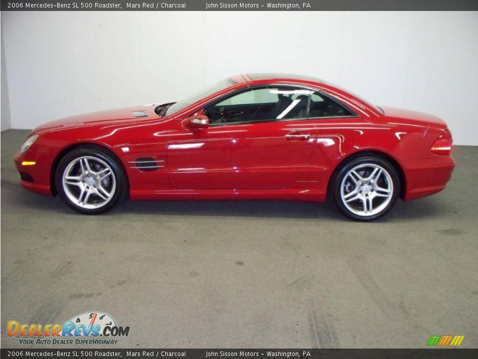 2006 Mercedes-Benz SL 500 Roadster Mars Red / Charcoal Photo #5