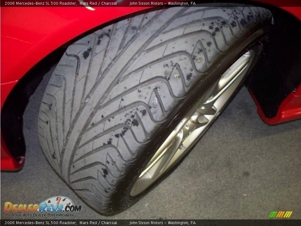 2006 Mercedes-Benz SL 500 Roadster Mars Red / Charcoal Photo #9