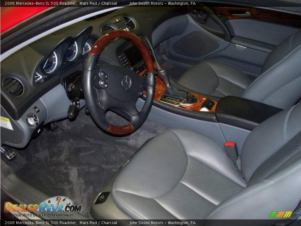 2006 Mercedes-Benz SL 500 Roadster Mars Red / Charcoal Photo #11