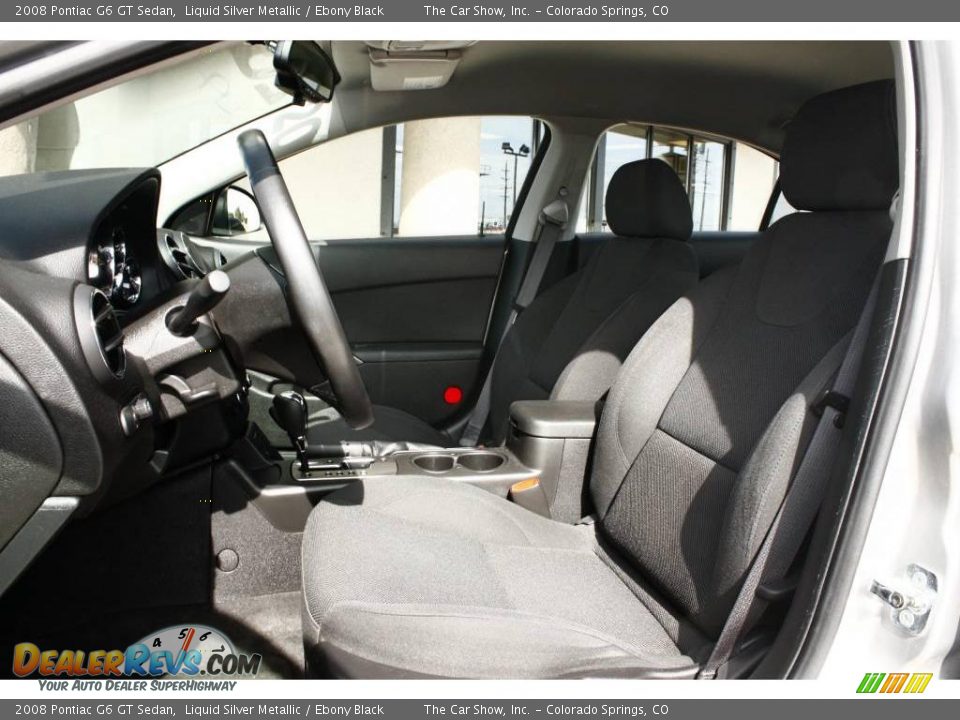 2008 Pontiac G6 GT Sedan Liquid Silver Metallic / Ebony Black Photo #5