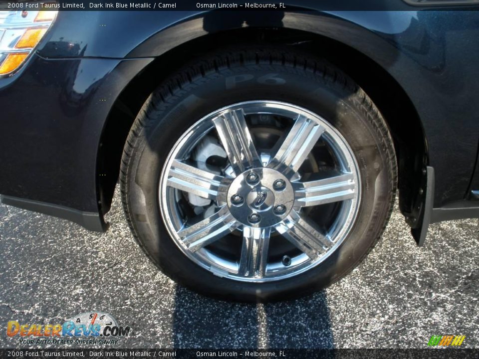 2008 Ford Taurus Limited Dark Ink Blue Metallic / Camel Photo #9