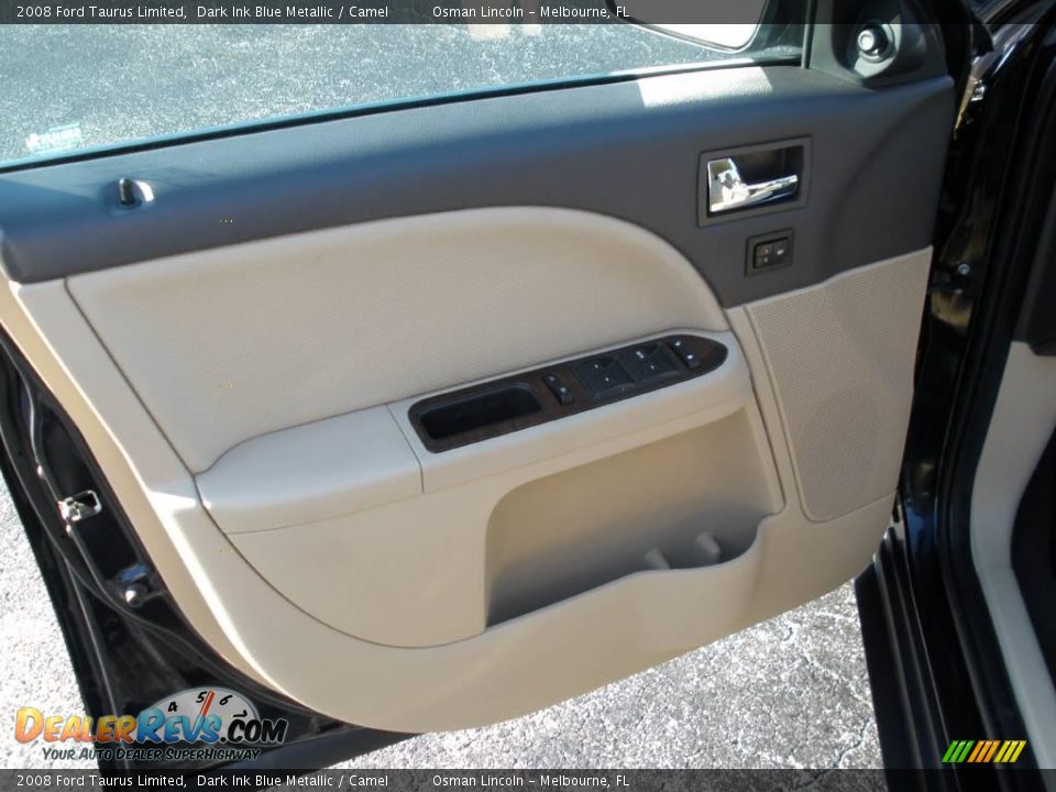 2008 Ford Taurus Limited Dark Ink Blue Metallic / Camel Photo #11