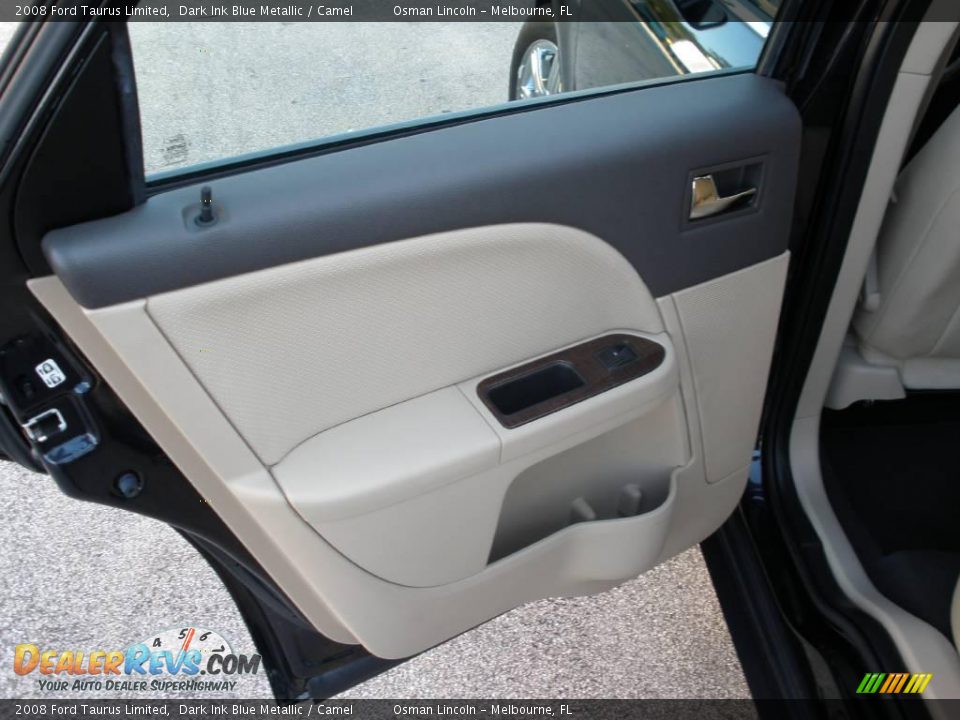 2008 Ford Taurus Limited Dark Ink Blue Metallic / Camel Photo #13