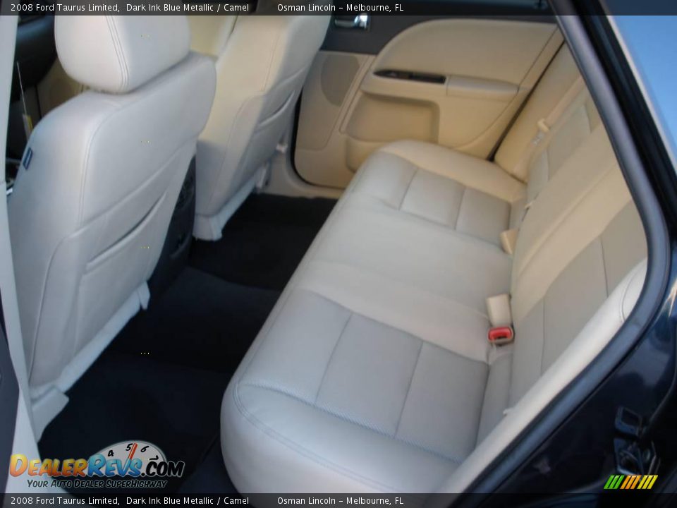 2008 Ford Taurus Limited Dark Ink Blue Metallic / Camel Photo #14