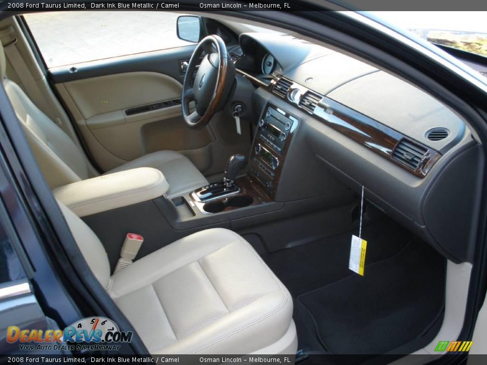 2008 Ford Taurus Limited Dark Ink Blue Metallic / Camel Photo #19