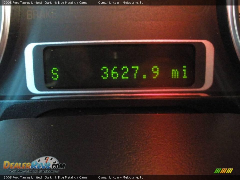 2008 Ford Taurus Limited Dark Ink Blue Metallic / Camel Photo #22