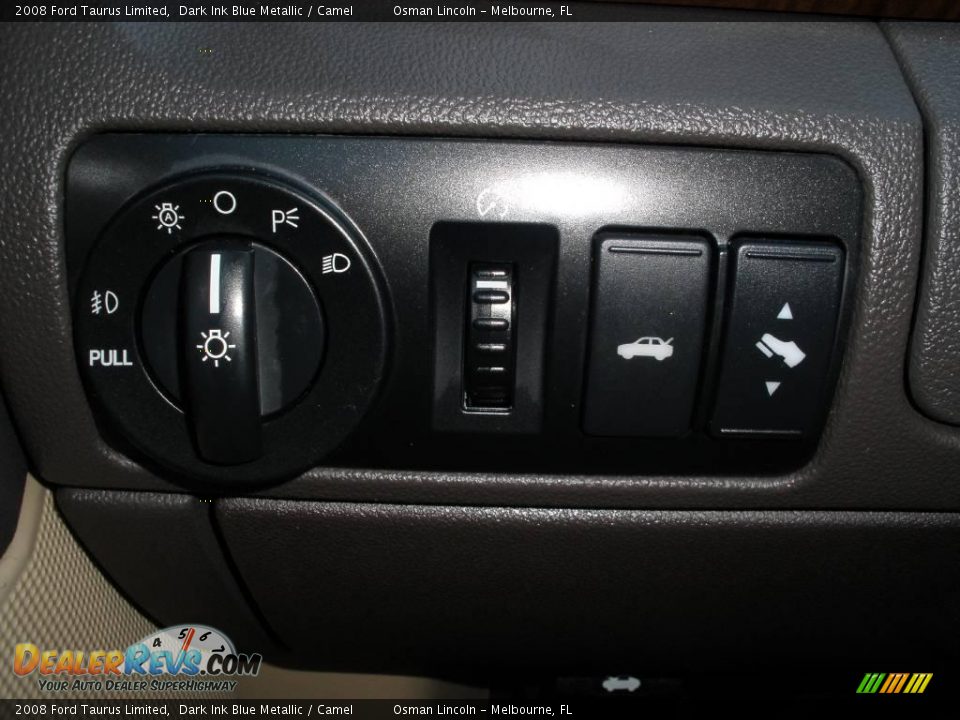 2008 Ford Taurus Limited Dark Ink Blue Metallic / Camel Photo #24