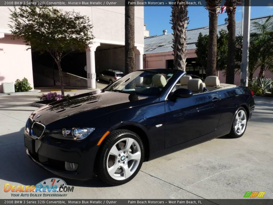 2008 BMW 3 Series 328i Convertible Monaco Blue Metallic / Oyster Photo #1