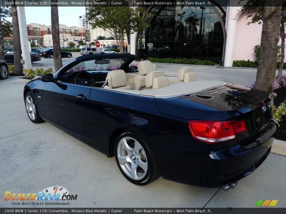 2008 BMW 3 Series 328i Convertible Monaco Blue Metallic / Oyster Photo #4
