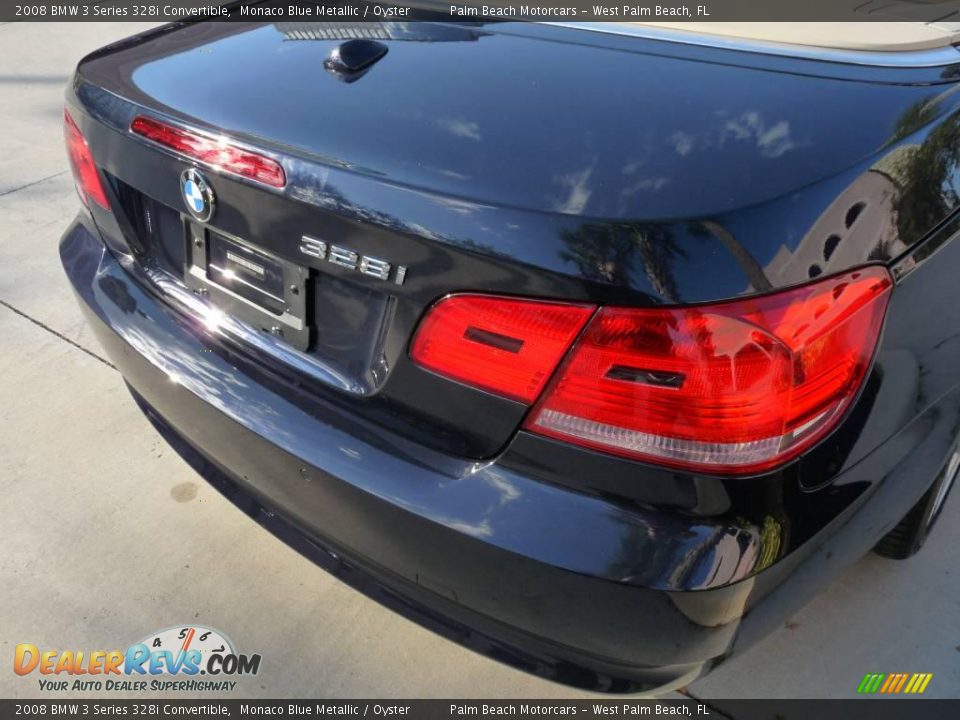 2008 BMW 3 Series 328i Convertible Monaco Blue Metallic / Oyster Photo #7