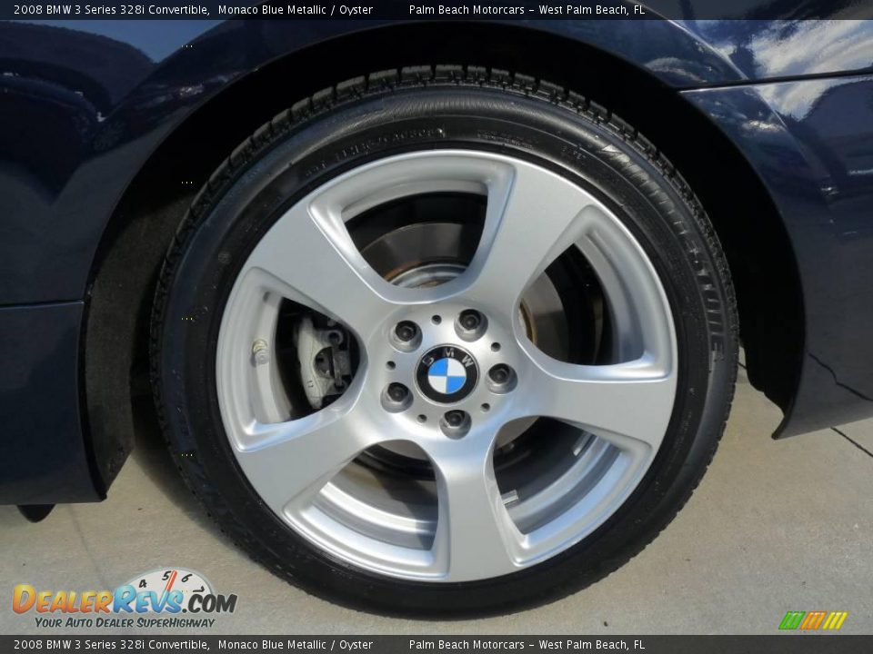 2008 BMW 3 Series 328i Convertible Monaco Blue Metallic / Oyster Photo #11