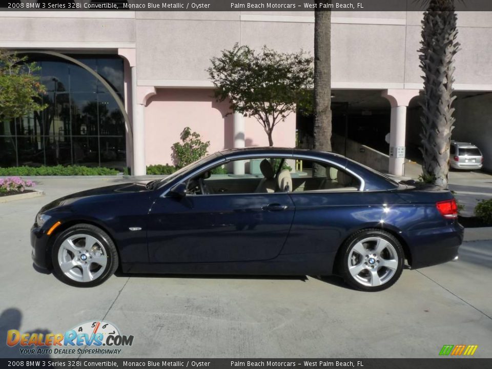 2008 BMW 3 Series 328i Convertible Monaco Blue Metallic / Oyster Photo #16