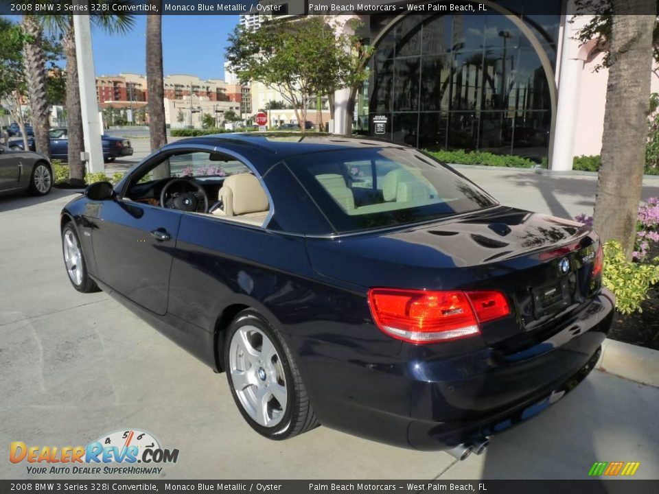 2008 BMW 3 Series 328i Convertible Monaco Blue Metallic / Oyster Photo #17