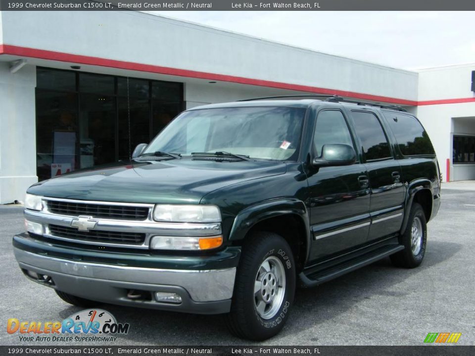 1999 Chevrolet Suburban C1500 LT Emerald Green Metallic / Neutral Photo #1