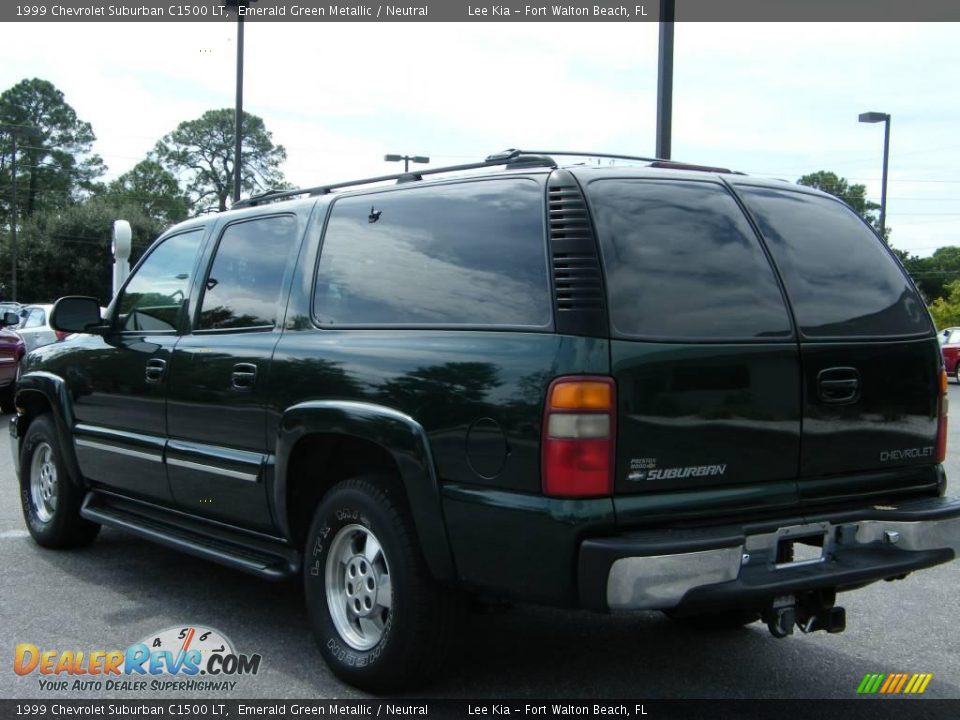 1999 Chevrolet Suburban C1500 LT Emerald Green Metallic / Neutral Photo #3