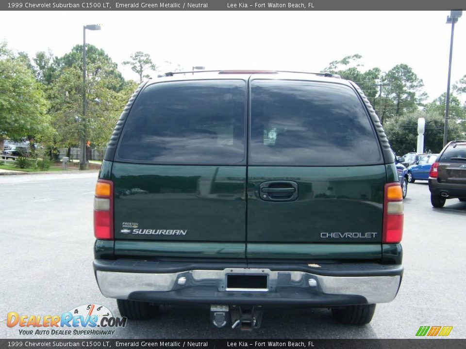 1999 Chevrolet Suburban C1500 LT Emerald Green Metallic / Neutral Photo #4
