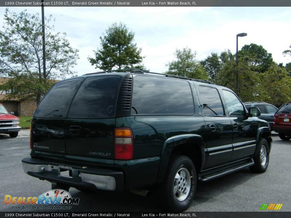 1999 Chevrolet Suburban C1500 LT Emerald Green Metallic / Neutral Photo #5
