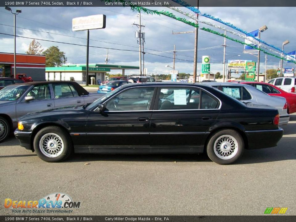 1998 BMW 7 Series 740iL Sedan Black II / Black Photo #2