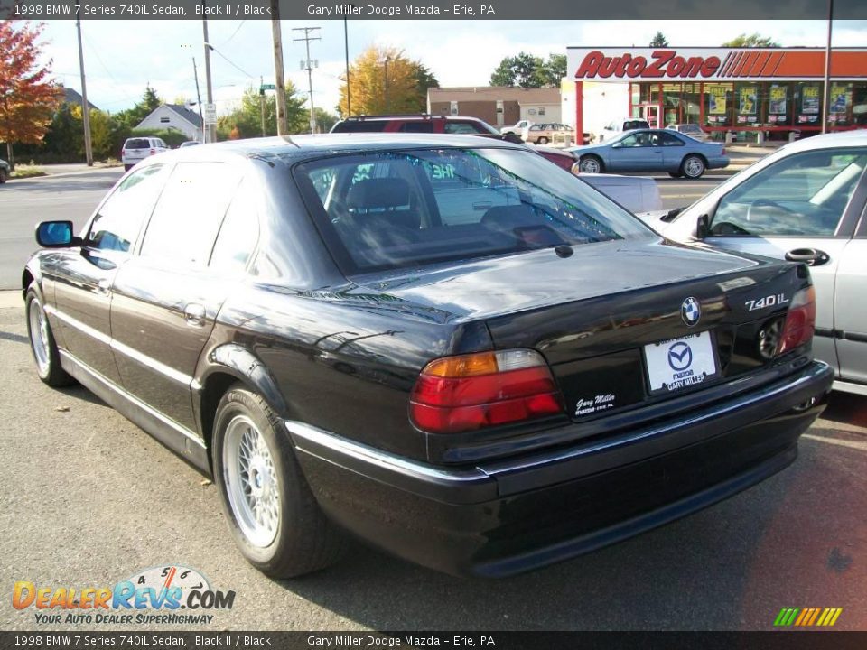 1998 BMW 7 Series 740iL Sedan Black II / Black Photo #3