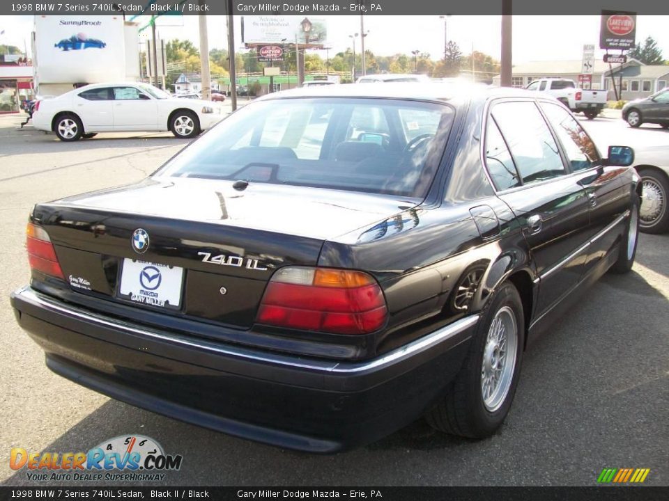 1998 BMW 7 Series 740iL Sedan Black II / Black Photo #6