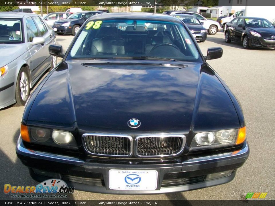 1998 BMW 7 Series 740iL Sedan Black II / Black Photo #7