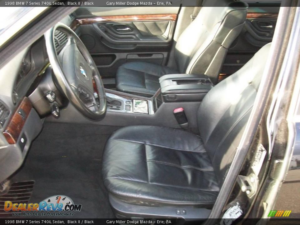 1998 BMW 7 Series 740iL Sedan Black II / Black Photo #12