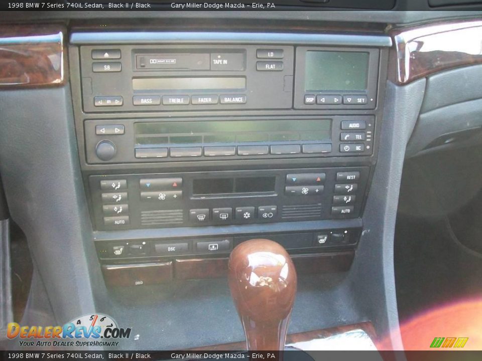 1998 BMW 7 Series 740iL Sedan Black II / Black Photo #14