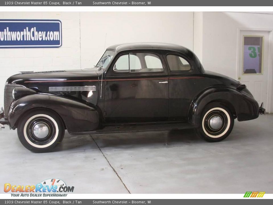 1939 Chevrolet Master 85 Coupe Black / Tan Photo #1