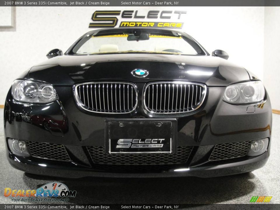 2007 BMW 3 Series 335i Convertible Jet Black / Cream Beige Photo #2
