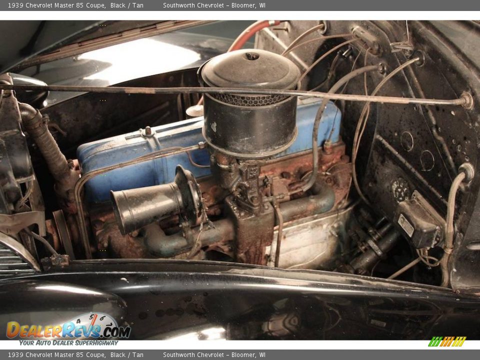 1939 Chevrolet Master 85 Coupe Black / Tan Photo #9