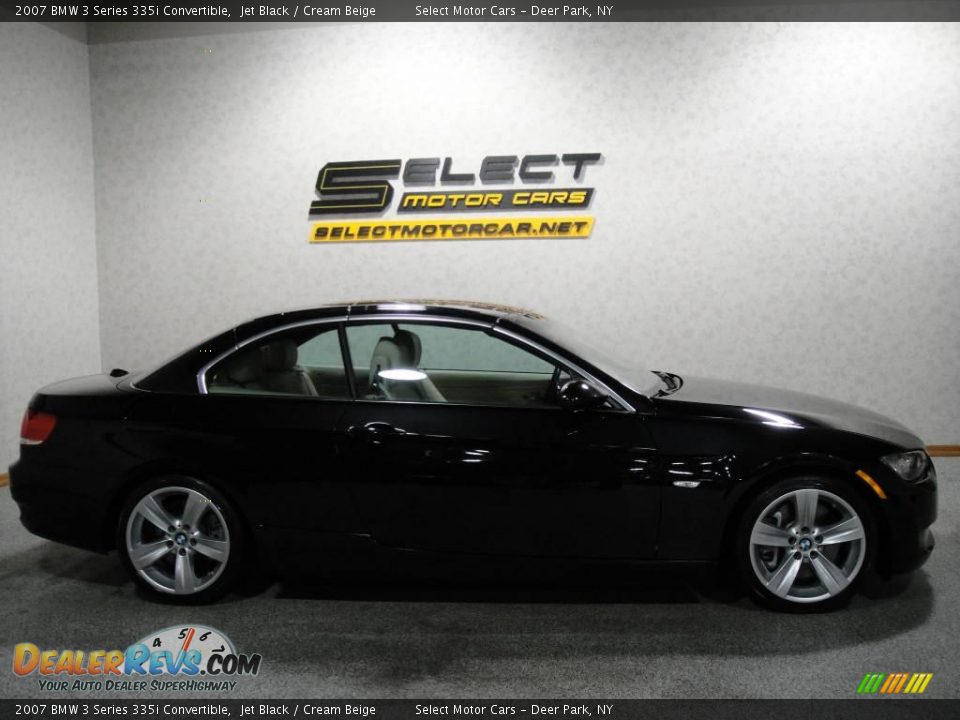 2007 BMW 3 Series 335i Convertible Jet Black / Cream Beige Photo #5