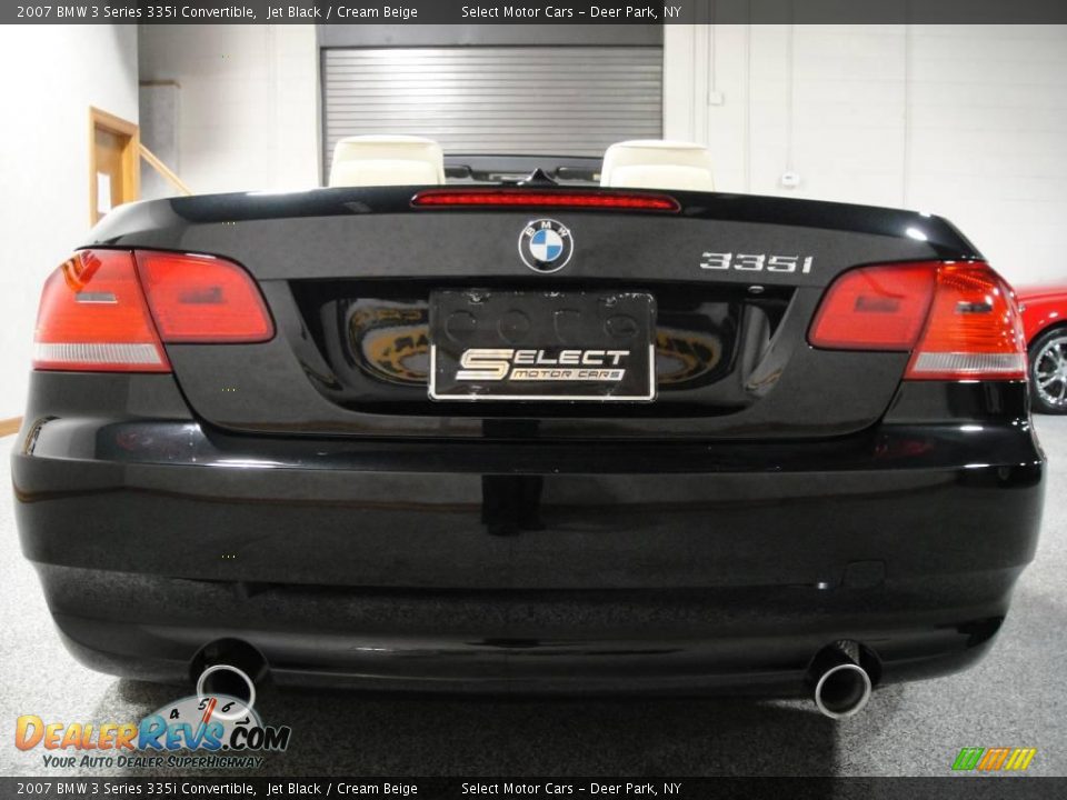 2007 BMW 3 Series 335i Convertible Jet Black / Cream Beige Photo #7