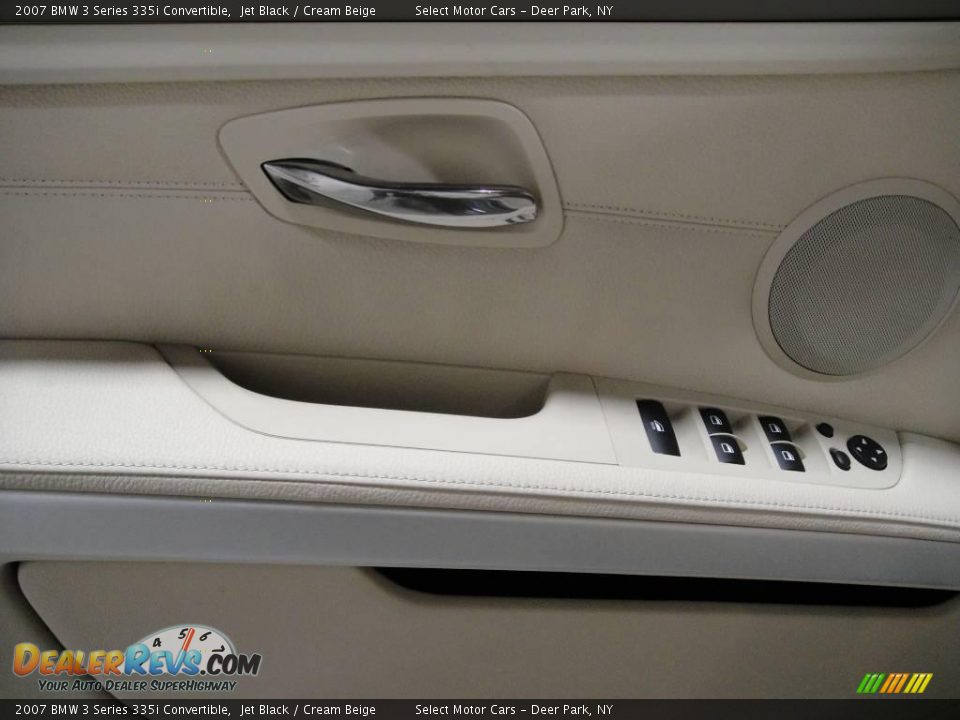 2007 BMW 3 Series 335i Convertible Jet Black / Cream Beige Photo #10