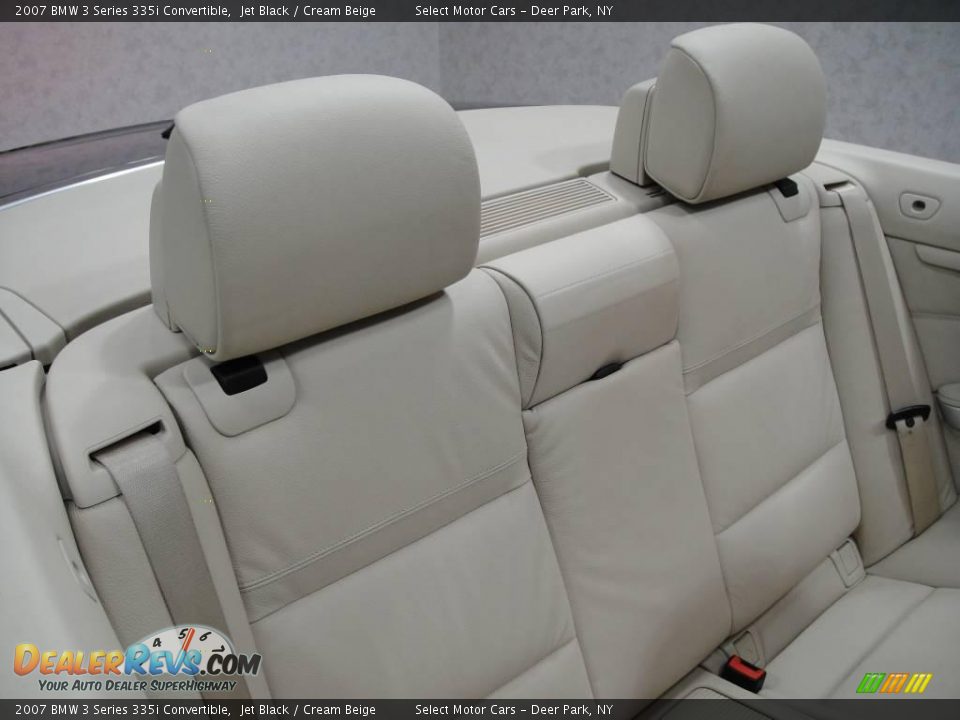 2007 BMW 3 Series 335i Convertible Jet Black / Cream Beige Photo #14