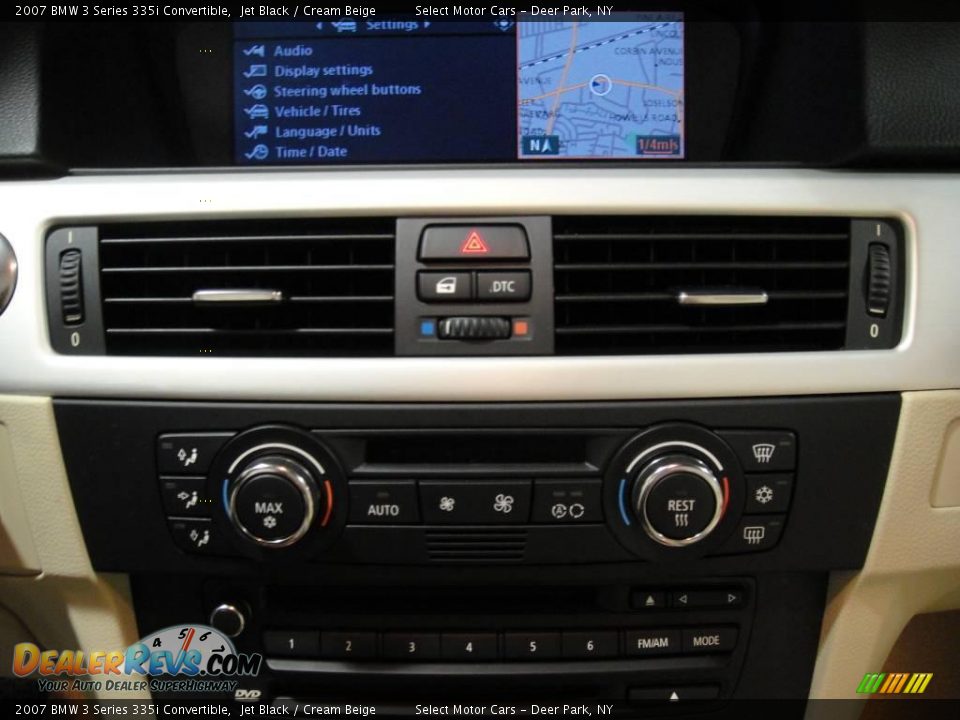 2007 BMW 3 Series 335i Convertible Jet Black / Cream Beige Photo #15