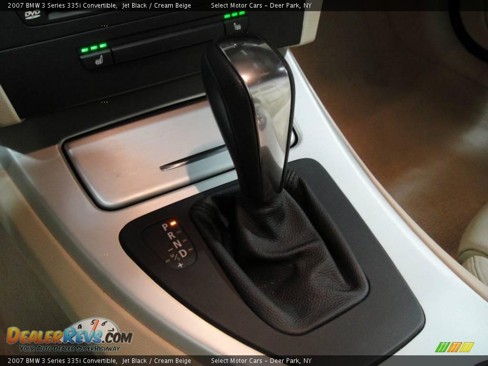 2007 BMW 3 Series 335i Convertible Jet Black / Cream Beige Photo #16