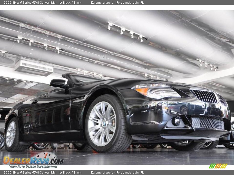 2006 BMW 6 Series 650i Convertible Jet Black / Black Photo #1