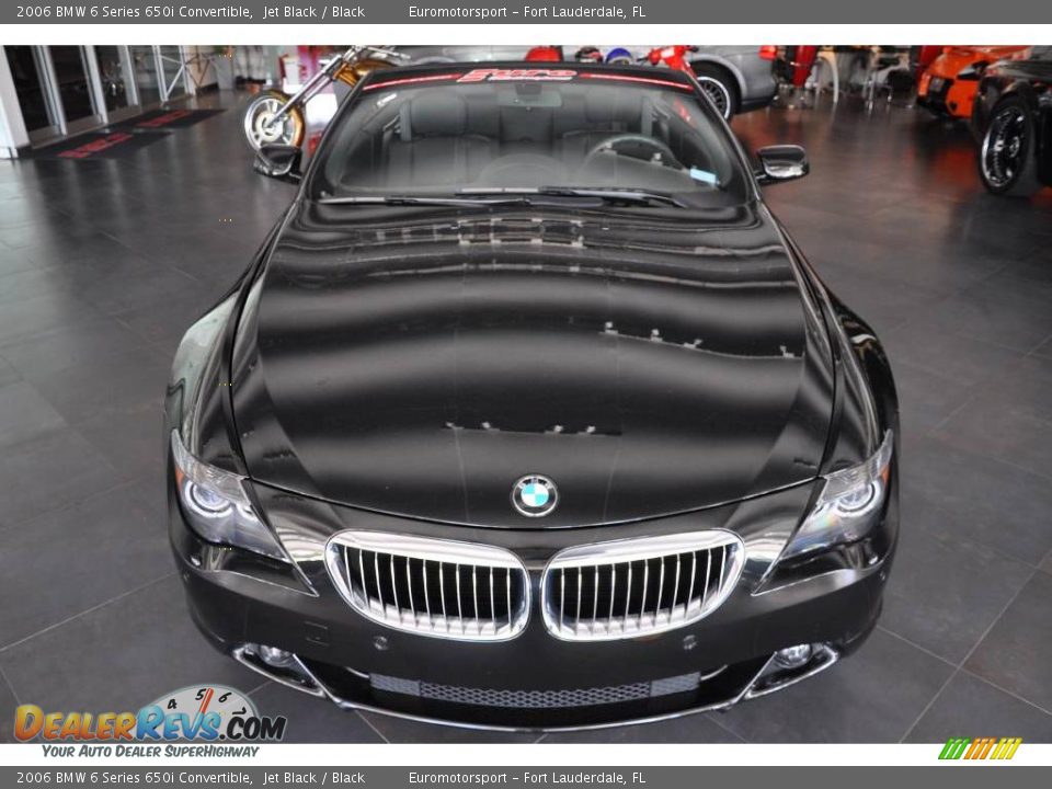 2006 BMW 6 Series 650i Convertible Jet Black / Black Photo #2