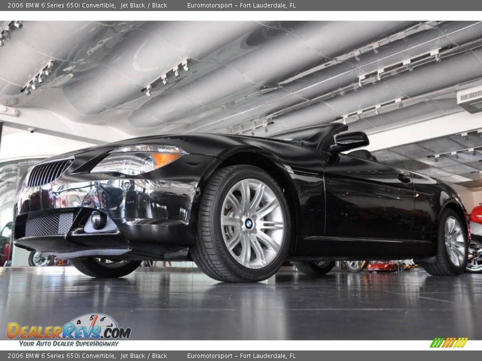 2006 BMW 6 Series 650i Convertible Jet Black / Black Photo #3