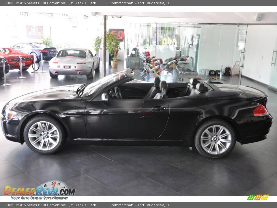 2006 BMW 6 Series 650i Convertible Jet Black / Black Photo #4